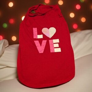 Unique Petz Love Red Lightweight Dog Shirt Size XL (EUC)